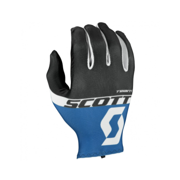 Велоперчатки Scott RC Team LF Glove, длинные пальцы, black/empire blue, 2016, 241689-5099