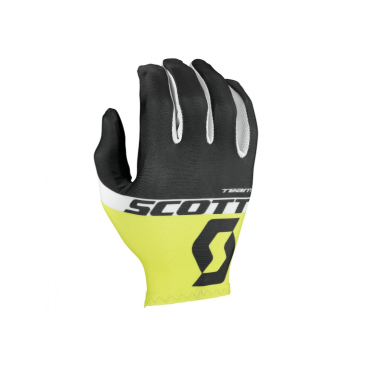 Велоперчатки Scott RC Team LF Glove, длинные пальцы, black/sulphur yellow, 2016, 241689-5024