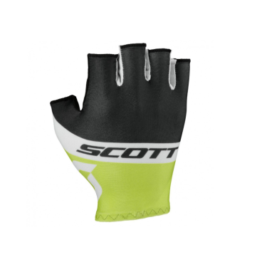 Велоперчатки Scott RC Team SF Glove, black/macaw green, 2016, 241688-5100