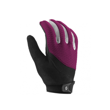 Фото Велоперчатки Scott Essential LF Womens Glove, длинные пальцы, black/plum violet, 2016, 241699-5451