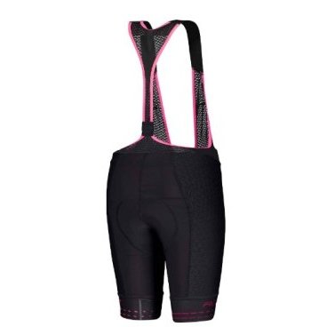 Велотрусы (с лямками) женские SCOTT RC Premium ITD  black/azalea pink, 270515-5855