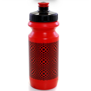 Фляга велосипедная Green Cycle DOT, 0.6 л, с большим соском, red nipple/ Black cap/ red bottle, 101782618172