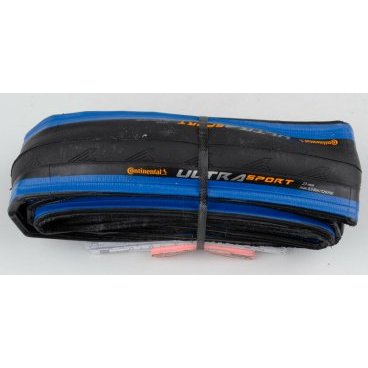 Покрышка Continental Ultra Sport 2 700x25c, слик, складная,черно/синяя, 3/180 Tpi, 250 гр, 1501730000