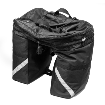 Сумка-штаны TRIX, на багажник, 30-50 л, черный, вр031.050.6.1