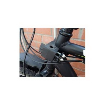 Детское велокресло HTP KIKI DELUXE, на рулевую трубу, темно-серое, до 15 кг, 92070720