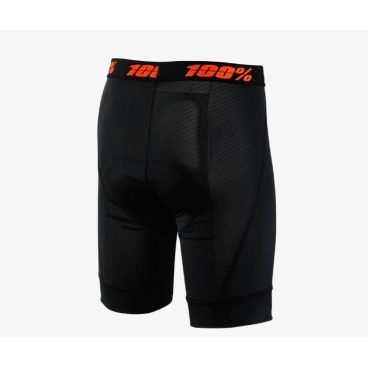 Велотрусы 100% Crux Men's Liner Short Black 2019, 49901-001-28