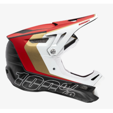Фото Велошлем 100% Aircraft Carbon Mips Helmet LTD Red 2019, 80003-306-11