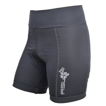 Велошорты женские AUTHOR Shorts Lady Sport X8, с памперсом, широкий пояс, черные, Чехия, 8-7106502