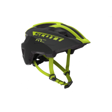 Шлем велосипедный SCOTT Spunto Junior black/yellow RC onesize, 50-56 см, 2019, 270112-4330