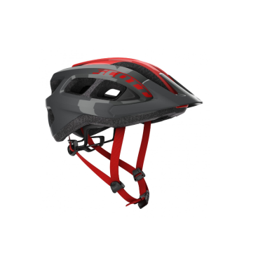 Шлем велосипедный SCOTT Supra grey/red onesize, 54-61 см, 2019, 249287-1049