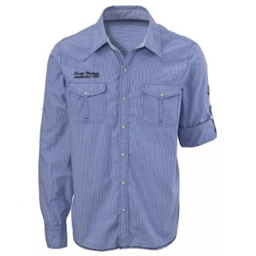 Рубашка Scott Caplet, длинный рукав, blue minimal (голубой), 2019, 223554-3756