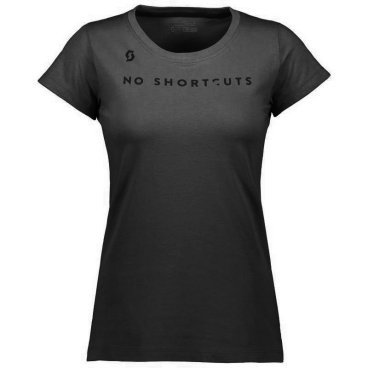 Футболка женская SCOTT 10 No Shortcuts, короткий рукав, dark heather grey(темный серый), 2018, 240131-3759