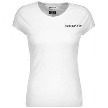 Футболка велосипедная женская SCOTT Promo Run, короткий рукав, white/black, 2019, 270185-1035