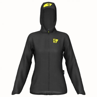 Куртка женская велосипедная SCOTT RC Run WP black/yellow, 2019, 264802-1040