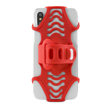 Держатель для смартфона Bone Collection BIKE TIE PRO 2, силикон, на вынос, 4.0'-6.5', красный, 07-180021