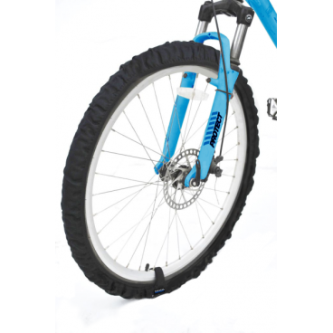 Комплект эластичных чехлов из 2-х штук на колеса для велосипеда, 18"-24", черный, COVA™