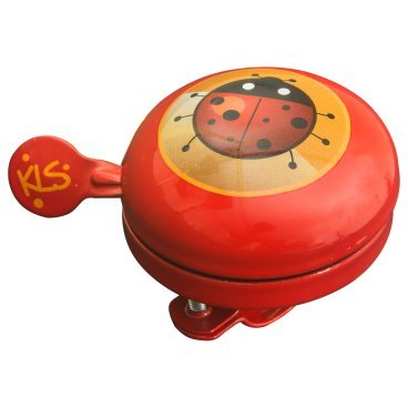 Звонок KELLY'S Bell 60, 60мм, сталь, "божья коровка", красный, NKE19790