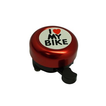 Звонок велосипедный Bike красный, в торговой упаковке, NTB18087-A