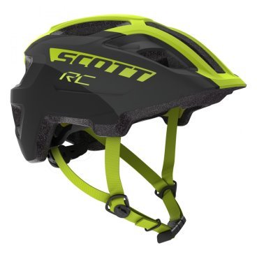 Шлем велосипедный подростковый SCOTT Spunto Junior Plus black/yellow RC onesize, 270157-4330