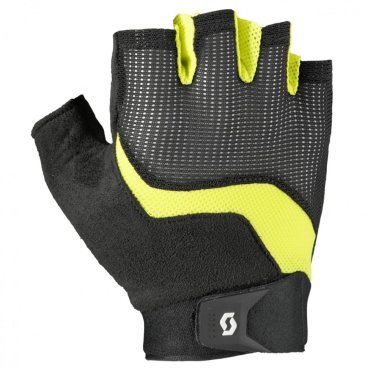 Велоперчатки SCOTT Essential SF Glove, black/sulphur yellow, 2018, 241691-5024