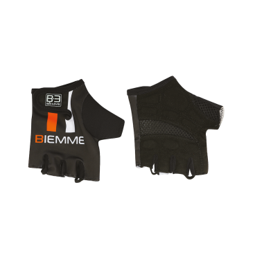 Велоперчатки Biemme Straps, черно-оранжевые, 2019, A60J201M