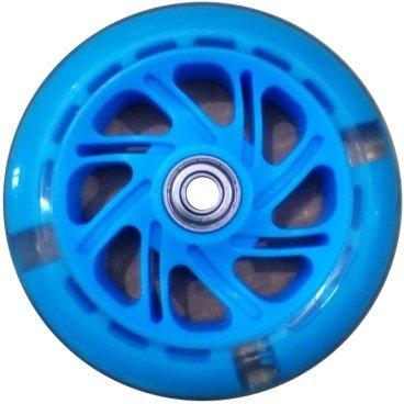 Колесо для самоката, с 2 подшипниками ABEC-7, d - 117мм, голубое, SC 01 LB