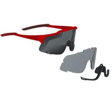 Очки велосипедные KELLYS DICE, спортивные, красный-фотохромный/серый, FKE18609