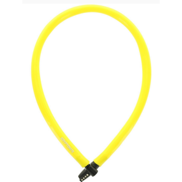 Фото Велосипедный замок Kryptonite Cables KEEPER 665 KEY CBL, тросовый, кодовый, 6 x 650 мм, желтый, 720018002468