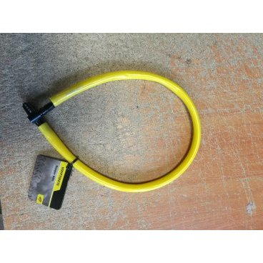 Велосипедный замок Kryptonite Cables KEEPER 665 KEY CBL, тросовый, кодовый, 6 x 650 мм, желтый, 720018002468