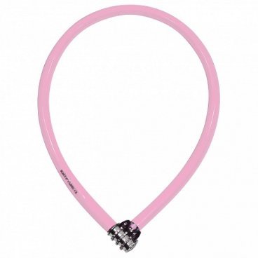 Фото Велосипедный замок Kryptonite Cables KEEPER 665 COMBO CBL тросовый, кодовый, 6 x 650 мм, розовый, 720018002529