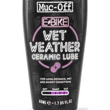Смазка Muc-Off eBike Wet Lube,  для цепи, 2019, 50 ml, 1105