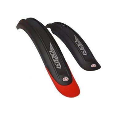 Крылья Simpla KIDO SDL 20", для детских велосипедов, черные с красным наконечником, S24.2BR