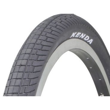 Фото Велопокрышка Kenda 20''x2.10, K-1052, KRANIUM, стальной корд, для стрита и BMX, черная, 525067