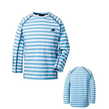 Рубашка детская DIDRIKSONS KNOPPEN KIDS TOP, голубая полоска, 502468