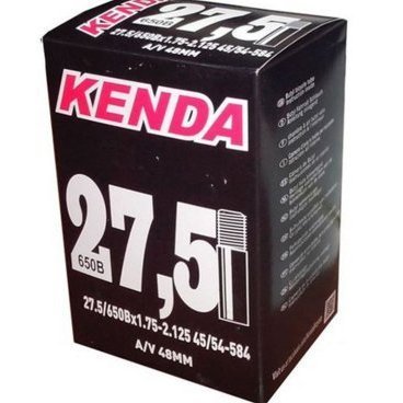 Камера велосипедная Kenda 27.5''x1.75-2.125, a/v-48 мм, 514449