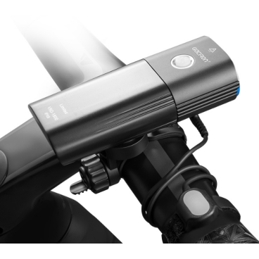 Фонарь передний GACIRON V9DP-1800, 1800lm, 2 диода, 6 режимов, Li-аккумулятор, USB, черный,120гр, V9D-1800