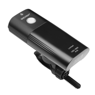 Фонарь передний GACIRON V9DP-1800, 1800lm, 2 диода, 6 режимов, Li-аккумулятор, USB, черный,120гр, V9D-1800
