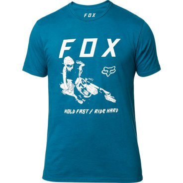 Велофутболка Fox Hold Fast SS Premium Tee Maui Blue, 2020, 23739-551-M
