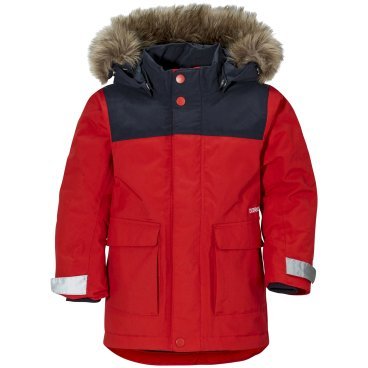 Фото Куртка детская Didriksons KURE KIDS PARKA, карминно-красный, 502679