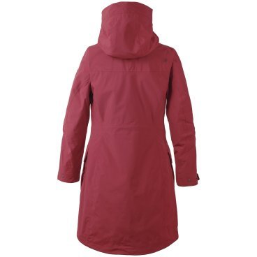 Плащ женский Didriksons THELMA WNS PARKA, простой красный, 502716