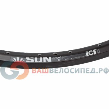 Обод велосипедный 20" x 1 3/8, 32h, SunRingle ICI-1 Ano Sleeved, черный, 660E15P13605C