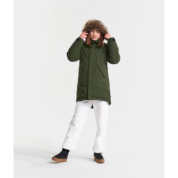 Куртка подростковая Didriksons LISSABON GS PARKA, элегантный зелёный, 502746