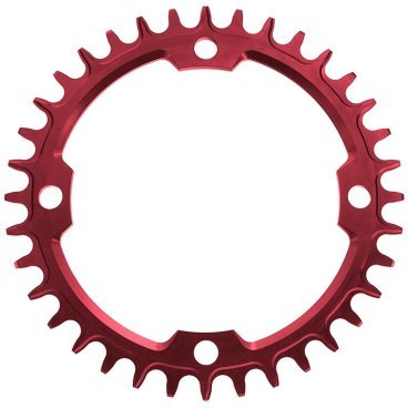 Звезда велосипедная Garbaruk 120 BCD, передняя, SRAM, Round, 38T, Red, 5907441519786