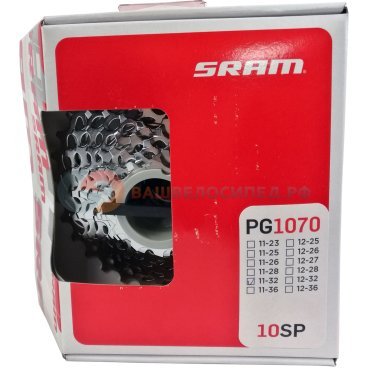 Кассета велосипедная 10ск SRAM PG-1070 11-32T (00.2418.035.004)