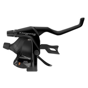 Манетка велосипедная с тормозной ручкой SunRace Dual Lever Trigger M500 Right, 8S, Cable 2100mm, DLM500.R800.0S1  - купить со скидкой