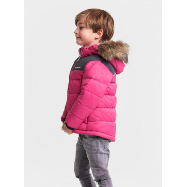 Куртка детская Didriksons DIGORY KIDS PUFF JKT, неоновый розовый, 502651