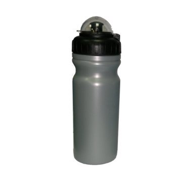 Велофляга CO-Union CB-1580, пластик, 0,65 л, серебристая, CO-Union CB-1580_sil