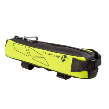 Фото Велосумка M-WAVE, на раму, 7х8,5х29 см, влагозащита, с амортизирующей подкладкой, неоново-желтая, 5-122640