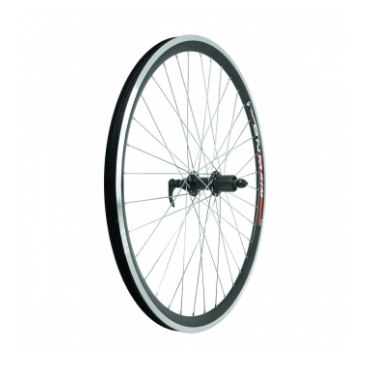 Колесо велосипедное, 27,5", заднее, обод двойной, AL, под кассету 8-9 ск, с эксцентриком, чёрный