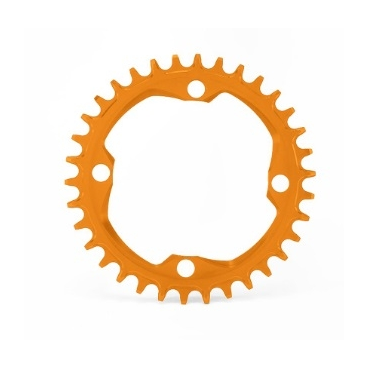Звезда велосипедная Garbaruk, передняя, 104 BCD Round 34T Orange, 5907441517041